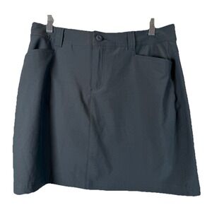 Eddie Bauer  Horizon Gray Travel Hiking Skort Sz 8 Golf Pickleball